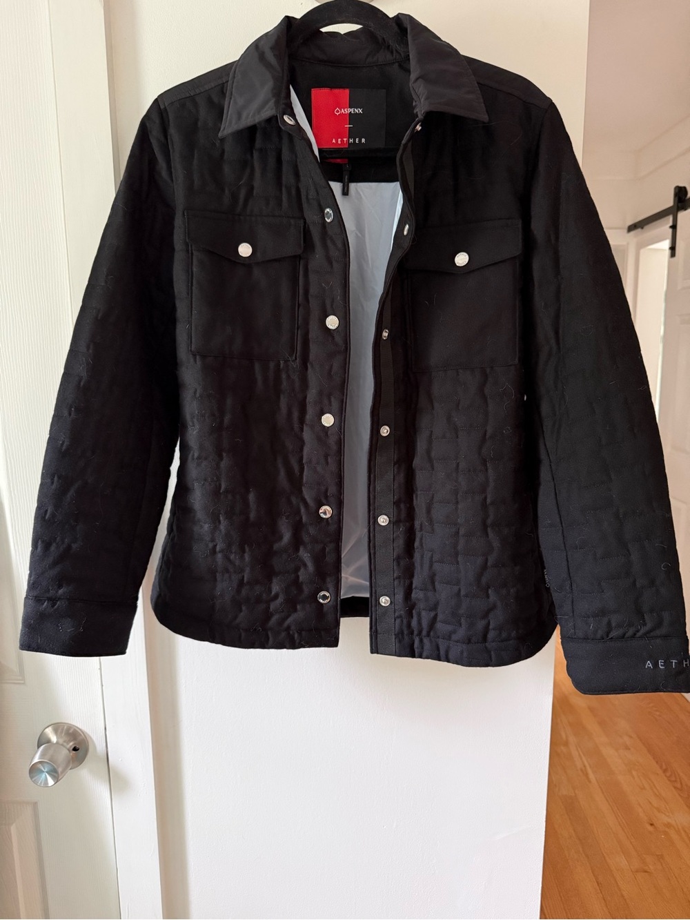 AETHER AspenX collection Quilted Black Jacket - women’s  Lightweight Layer